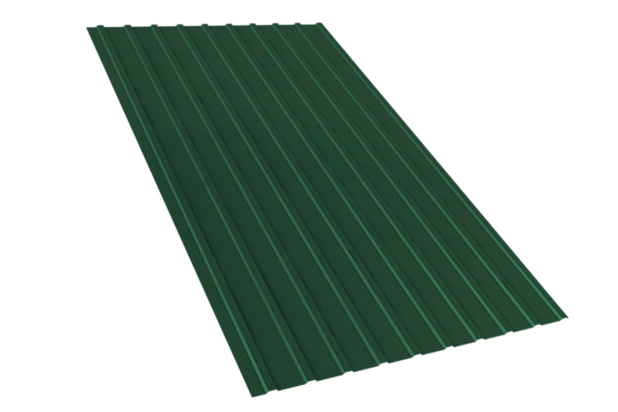 Профнастил С10-1100/1150-0,4-зеленый мох RAL6005 PE 2м